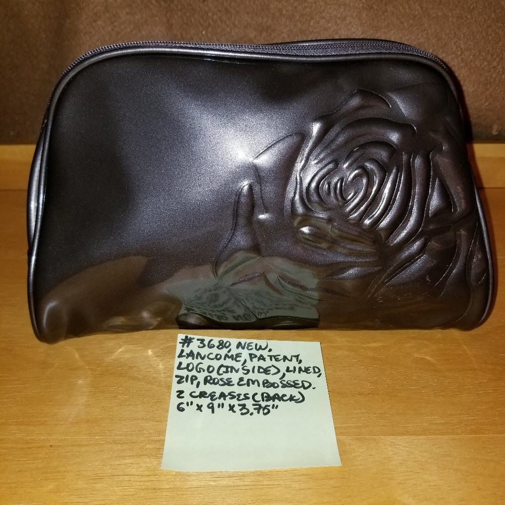 ✅#3680 NEW RARE Lancome Authentic Pewter Bag